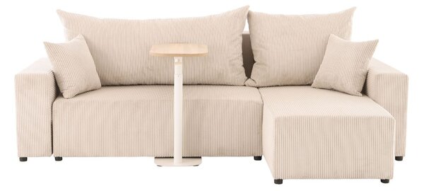 Narożnik z funkcją spania Sora L 242 cm ze stolikiem pomocniczym Alto HM