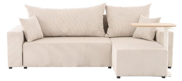 Narożnik z funkcją spania Sora L 242 cm ze stolikiem pomocniczym Alto HM