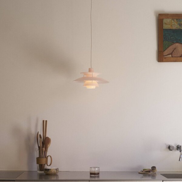 Louis Poulsen Lampa wisząca PH 5 320, możliwość ściemniania, fioletowy / różowy / bladoróżowy, salon / jadalnia, tworzywo sztuczne, design