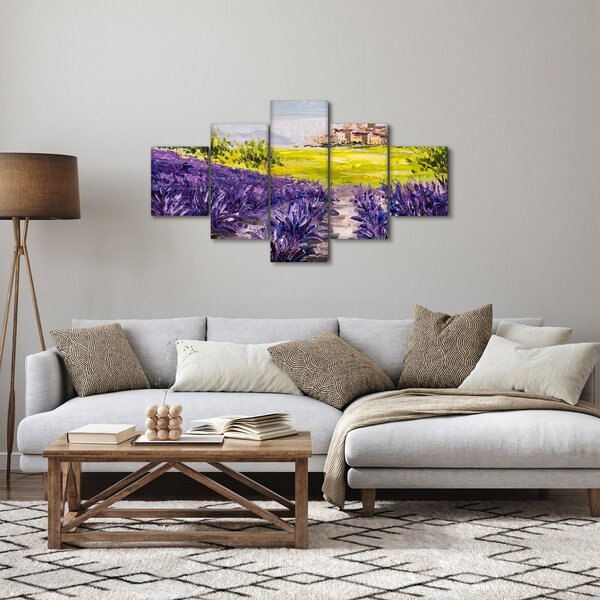 Obraz - Prowansja, Francja, malarstwo olejne (125x70 cm)