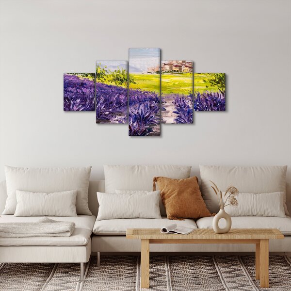Obraz - Prowansja, Francja, malarstwo olejne (125x70 cm)