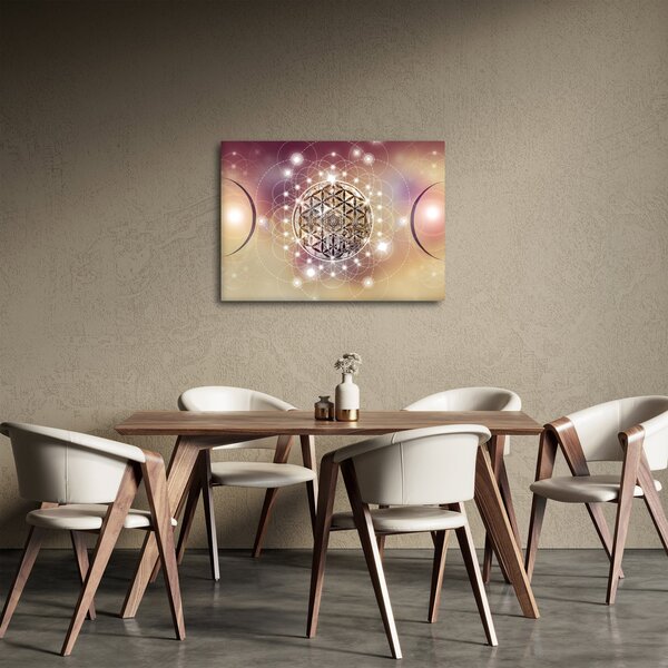 Obraz - Mandala z elementami (70x50 cm)