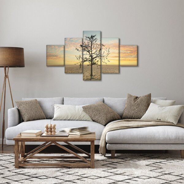 Obraz - Drzewo na pustyni (125x70 cm)