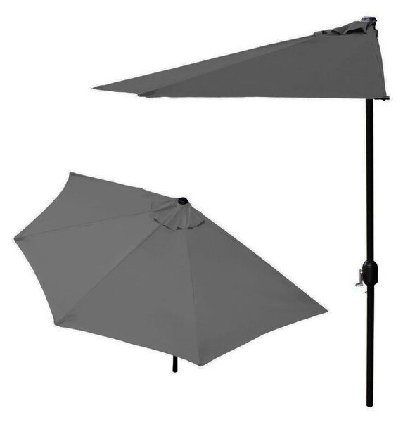 Parasol ogrodowy Parasol pócienny na taras 2,7 m szary