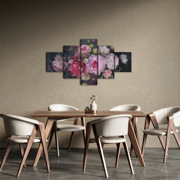 Obraz - Kwiaty ogrodowe (125x70 cm)