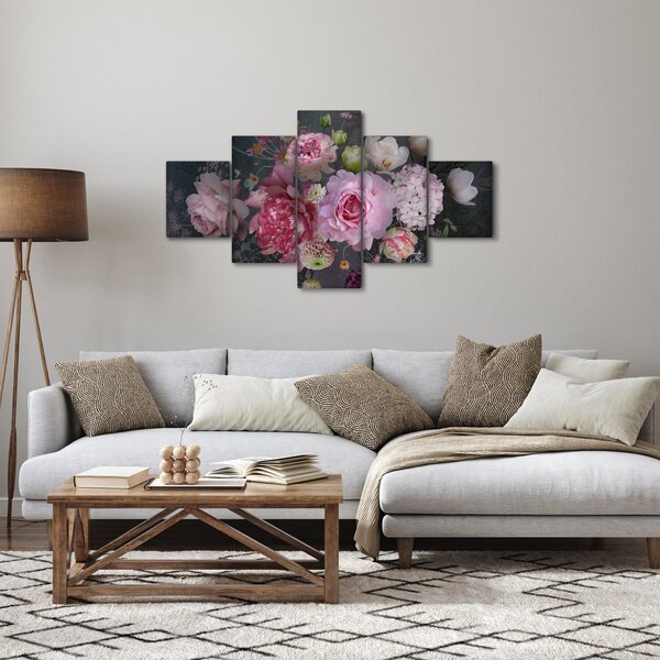 Obraz - Kwiaty ogrodowe (125x70 cm)