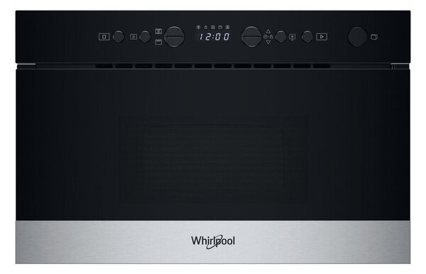 Kuchenka mikrofalowa WHIRLPOOL WMN574BX Årednica 25 cm pojemnoÅÄ 22L Grill talerz Crisp