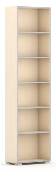 Biblioteka SILVER LINE, 1 kolumna, 2230 x 600 x 400 mm, brzoza