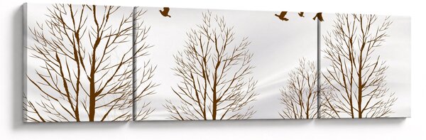 Obraz - Jeleń przed rzeką (170x50 cm)