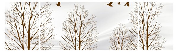 Obraz - Jeleń przed rzeką (170x50 cm)