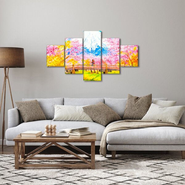 Obraz - Malowana para, akwarela (125x70 cm)