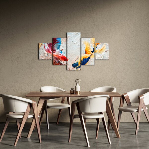 Obraz - Ryby bojowniki (125x70 cm)