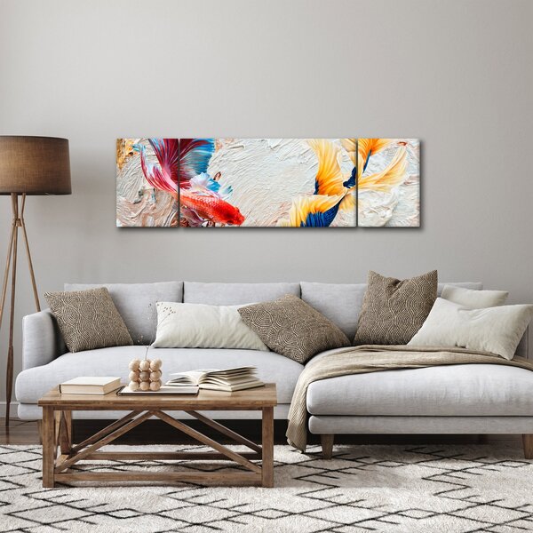 Obraz - Ryby bojowniki (170x50 cm)