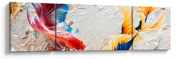 Obraz - Ryby bojowniki (170x50 cm)