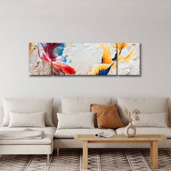 Obraz - Ryby bojowniki (170x50 cm)
