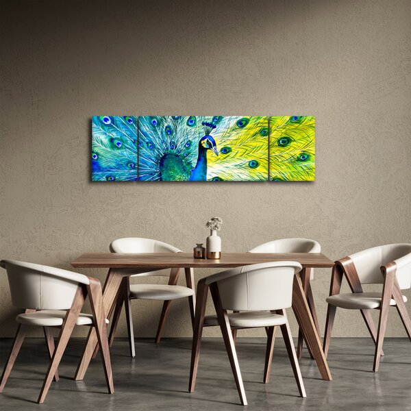 Obraz pawia (170x50 cm)