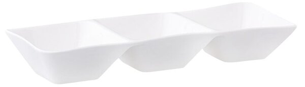 Salaterka AMBITION Fala Kubiko 31.5 cm Biały