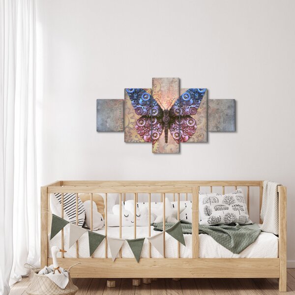 Obraz - Steampunk motyl (125x70 cm)