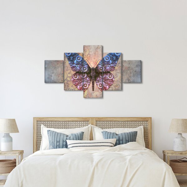 Obraz - Steampunk motyl (125x70 cm)
