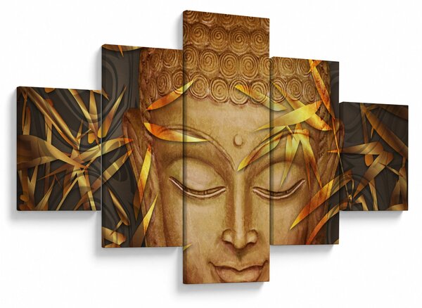 Obraz - Złoty Budda (125x70 cm)