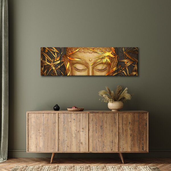 Obraz - Złoty Budda (170x50 cm)