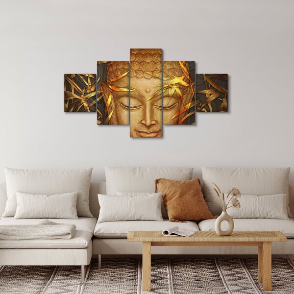 Obraz - Złoty Budda (125x70 cm)