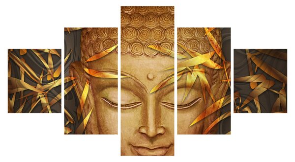 Obraz - Złoty Budda (125x70 cm)
