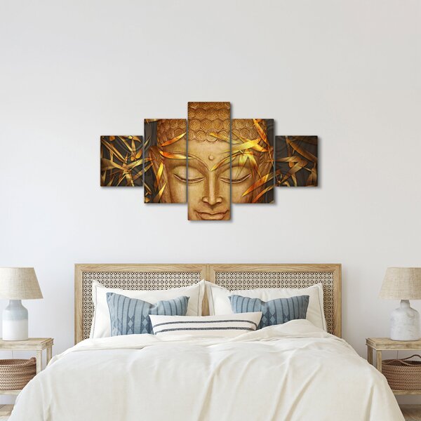 Obraz - Złoty Budda (125x70 cm)