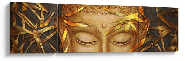 Obraz - Złoty Budda (170x50 cm)