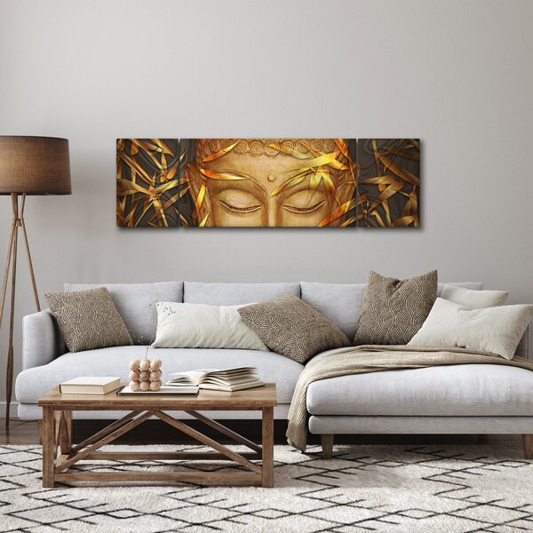 Obraz - Złoty Budda (170x50 cm)