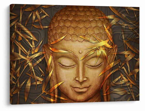 Obraz - Złoty Budda (70x50 cm)