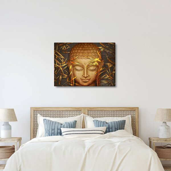 Obraz - Złoty Budda (70x50 cm)