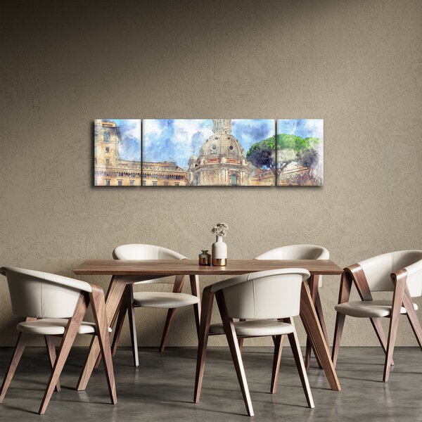 Obraz - Kościół Santa Maria di Loreto, Rzym, Włochy (170x50 cm)