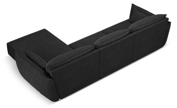 Ciemnoszary narożnik (prawostronny) Vanda – Mazzini Sofas