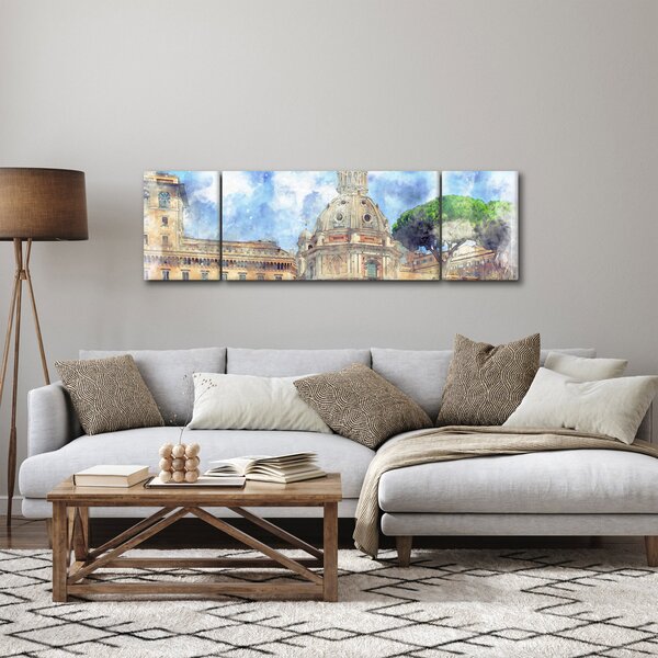 Obraz - Kościół Santa Maria di Loreto, Rzym, Włochy (170x50 cm)