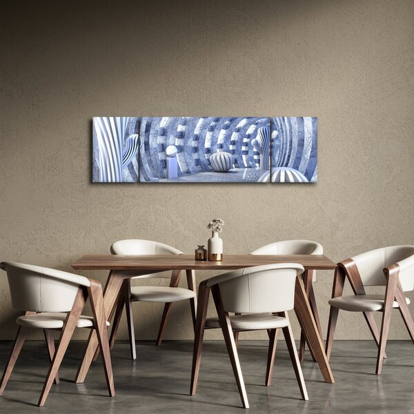 Obraz - abstrakcja 3D (170x50 cm)