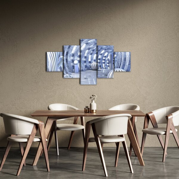 Obraz - abstrakcja 3D (125x70 cm)