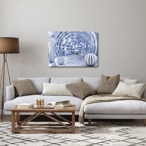 Obraz - abstrakcja 3D (70x50 cm)