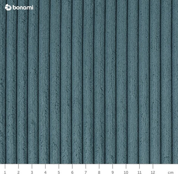 Turkusowa sztruksowa rozkładana sofa 218 cm Tori – Bonami Selection