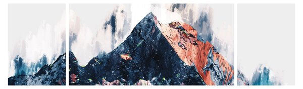 Obraz - Abstrakcyjna góra (170x50 cm)
