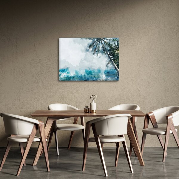 Obraz palmy nad morzem (70x50 cm)