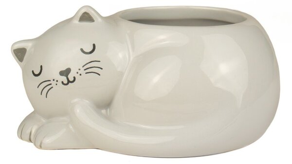Ceramiczna osłonka na doniczkę Sleeping Cat – Sass & Belle