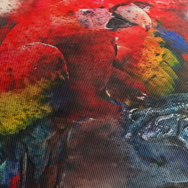 Obraz czerwonych papug Ara (170x50 cm)