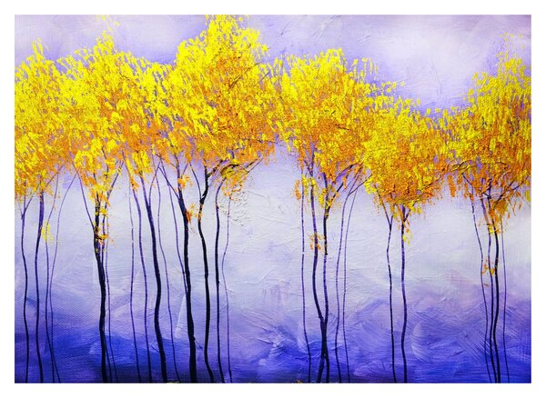 Obraz żółtych drzew (70x50 cm)