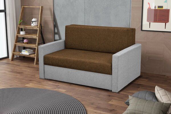 Sofa fotel amerykanka rozkładana Tedi 2 Szara/Brązowa