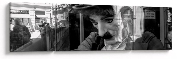 Obraz - Charles Chaplin w Pradze (170x50 cm)