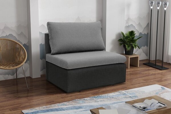 Sofa fotel rozkładany do spania Toledo Szary/Antracyt