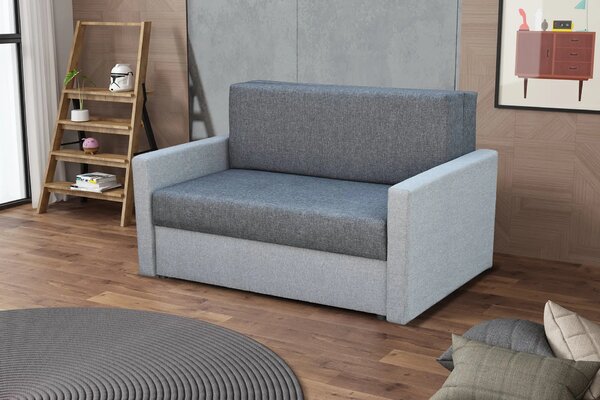 Sofa fotel amerykanka rozkładana Tedi 2 Szara/Grafitowa