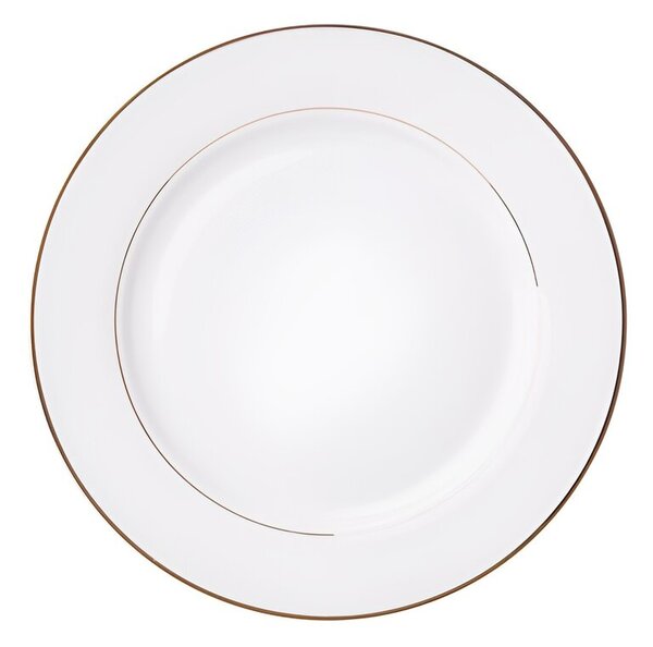 Talerz AMBITION Aura Gold 27 cm Biało-złoty
