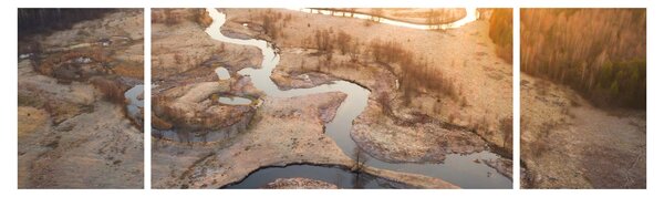 Obraz - Świt nad meandrami (170x50 cm)